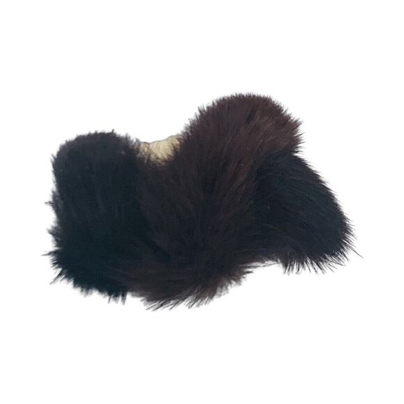 Flapper Lady Brooch Pin 2.5" Mink Fur Art Deco Beautiful Unique - Picture 6 of 11